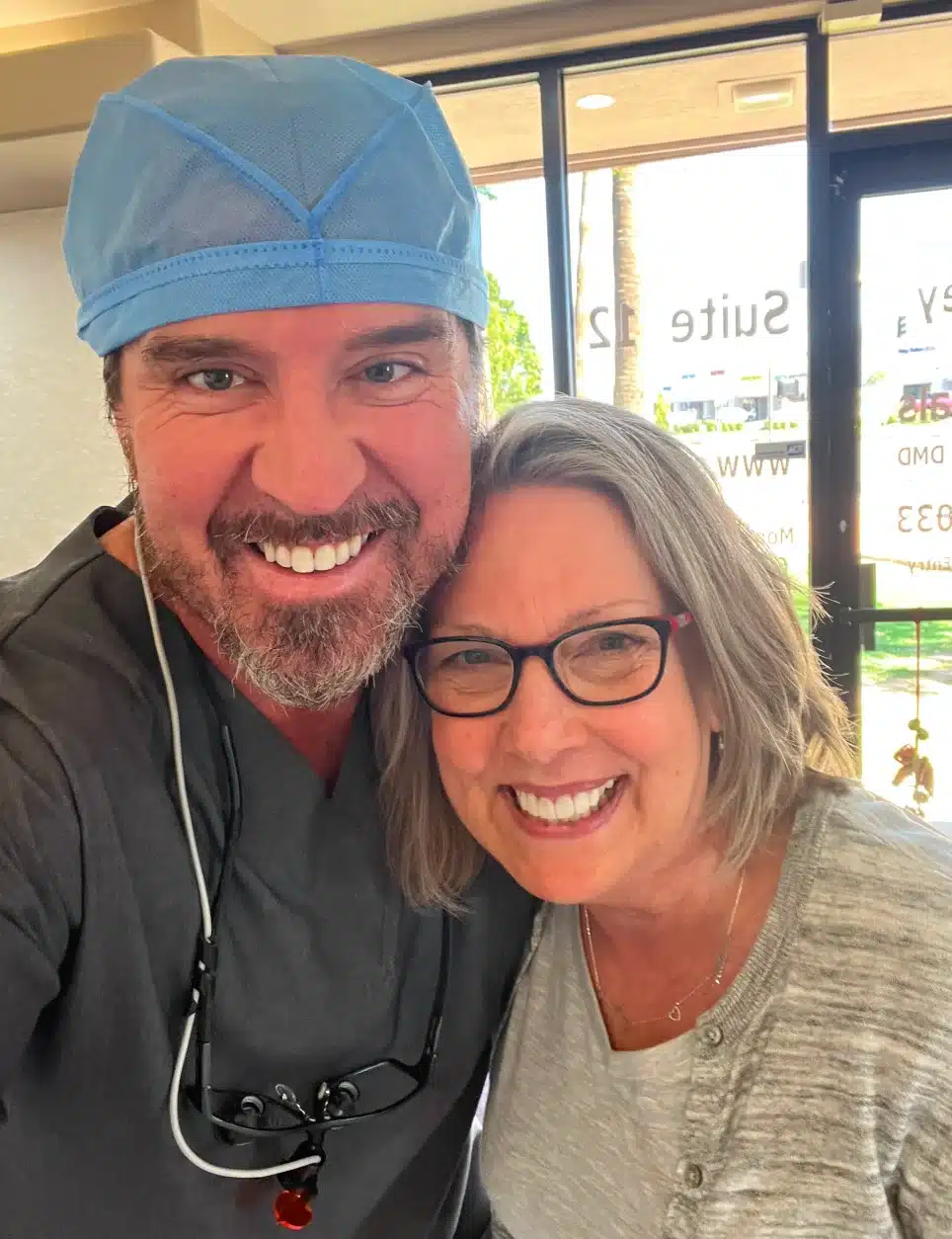 Dr. Nathan Smith with a patient at EV Dental of Fountain Hills